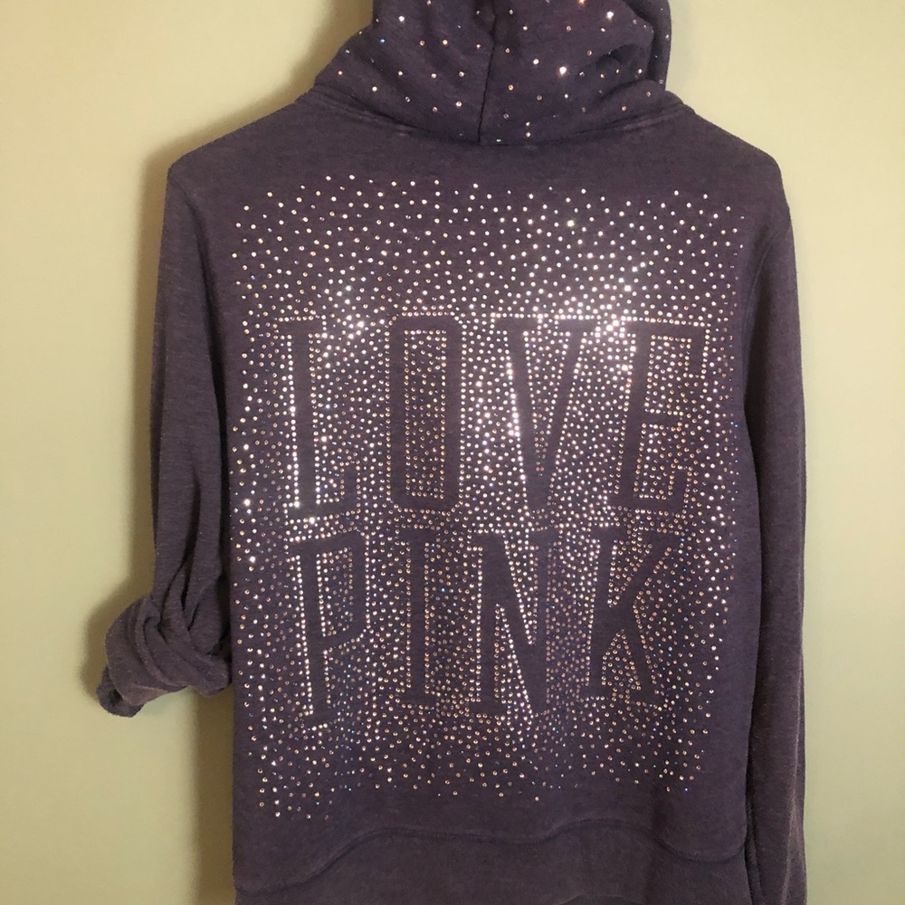 VS Pink zip-up hoodie